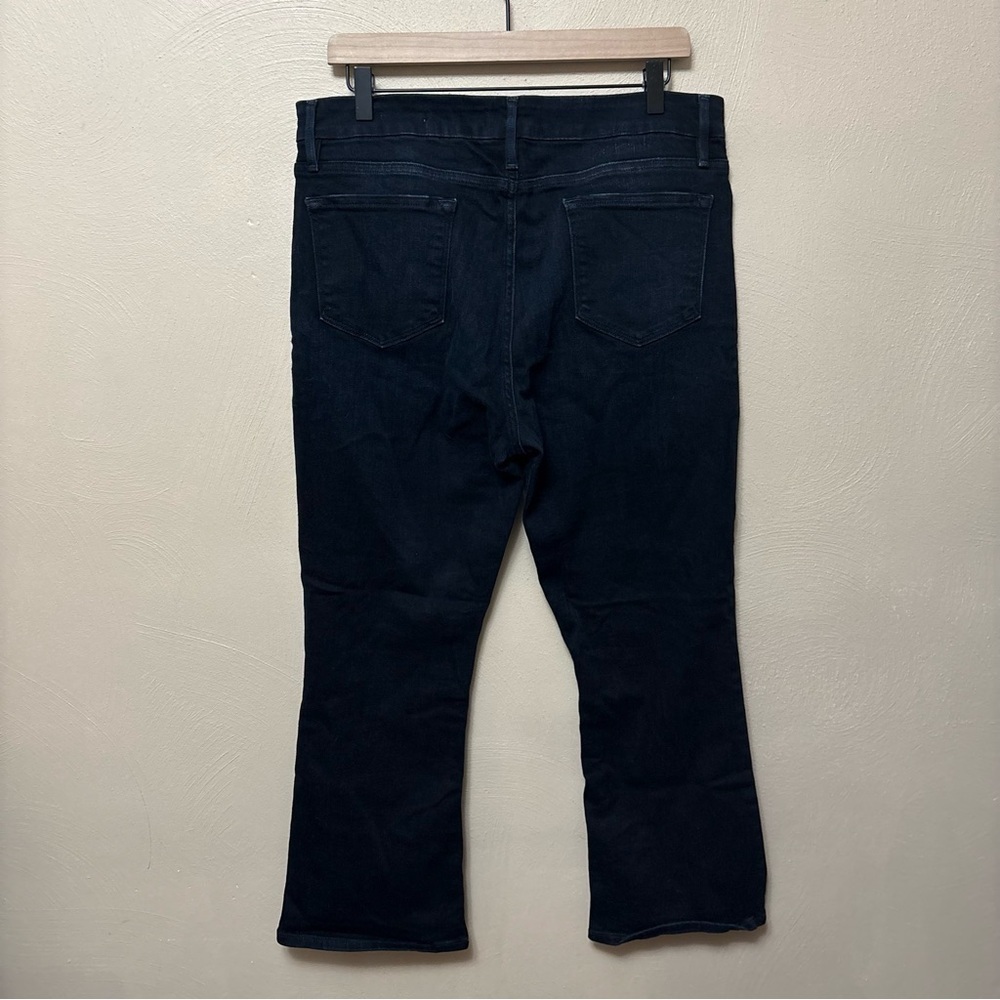 Frame Le Crop Mini Boot High Rise Jeans Marcella Dark Wash Size 33 - Picture 8 of 13